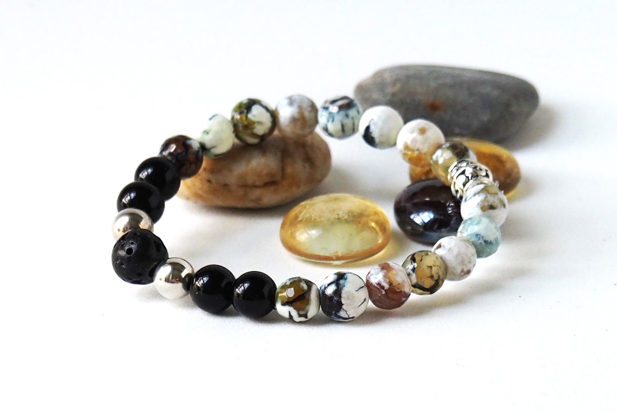 ONYX & HONEY Beaded Bracelet