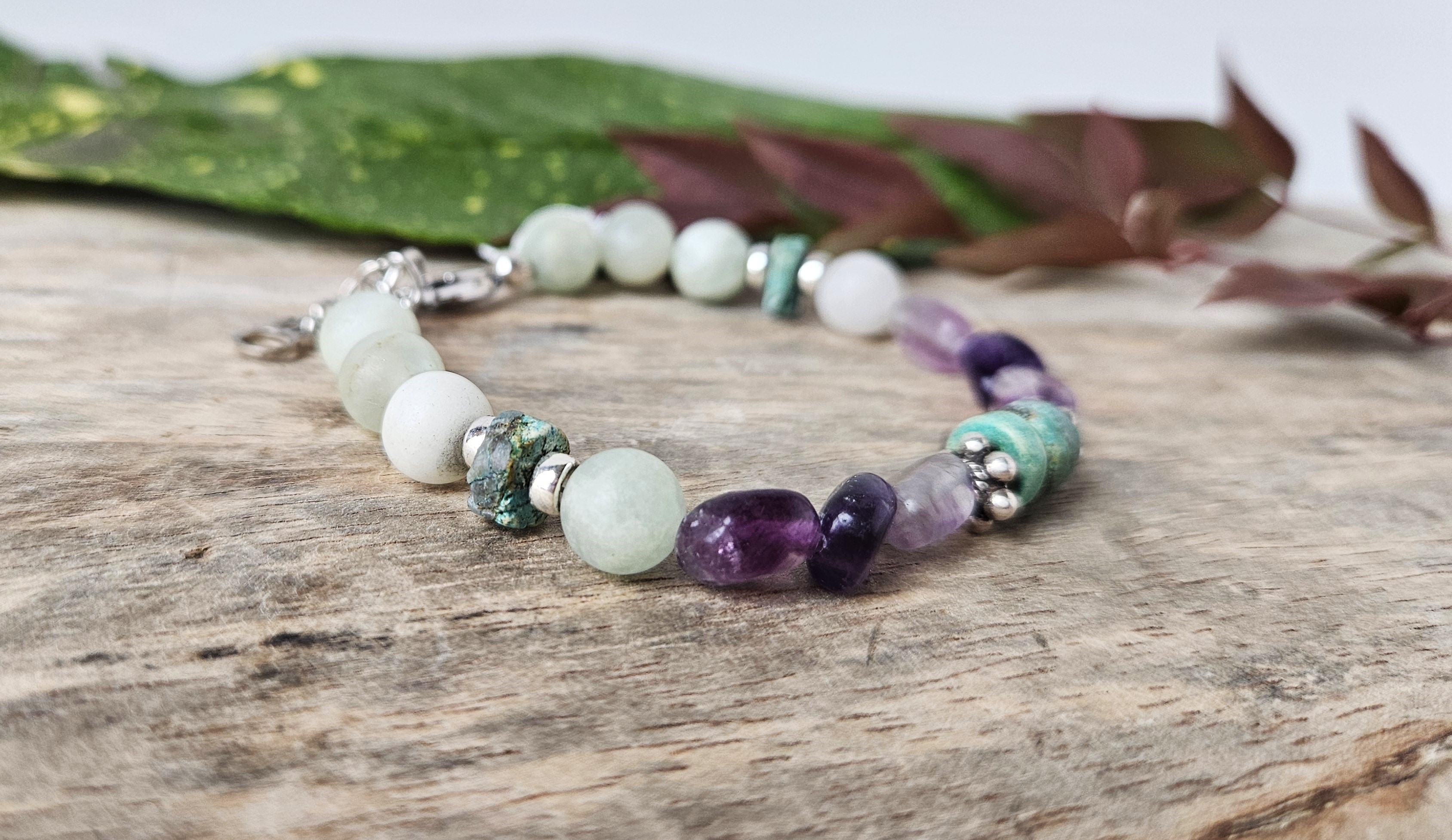 CHROMA Aquamarine, Fluorite & Turquoise Bracelet