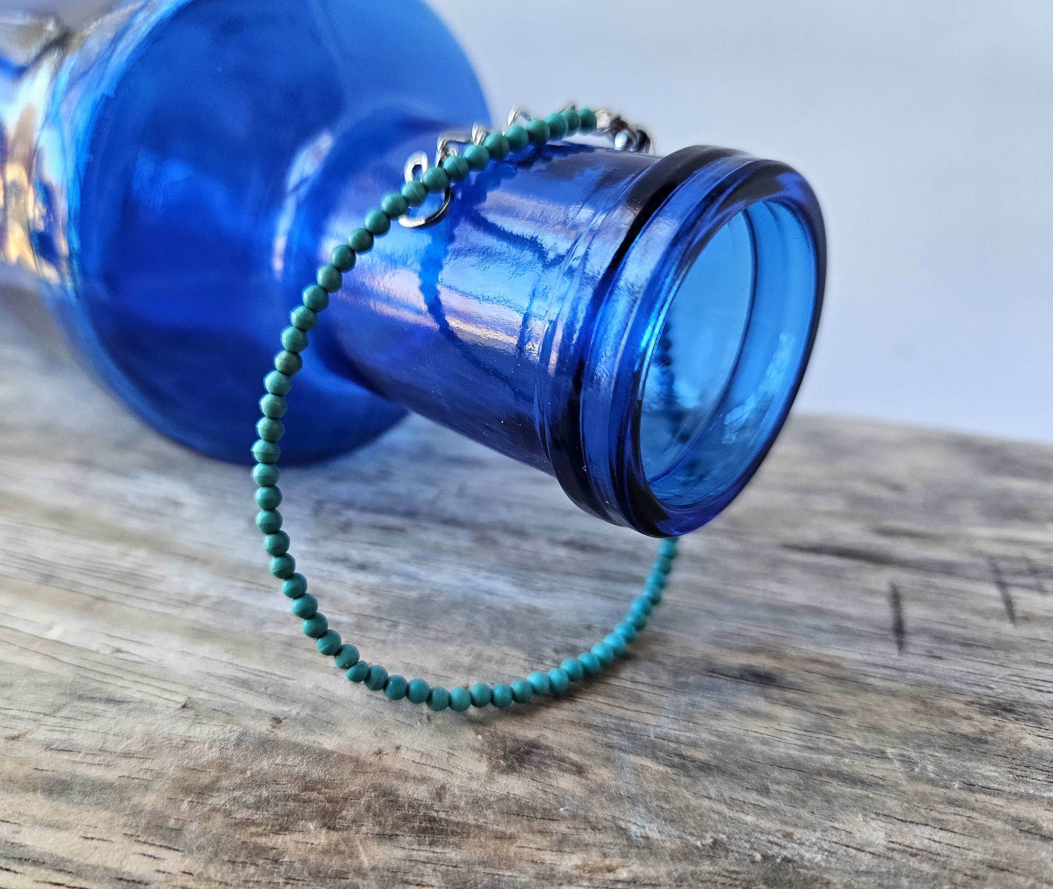 Turquoise Minimalist Bracelet - "Fine Line"