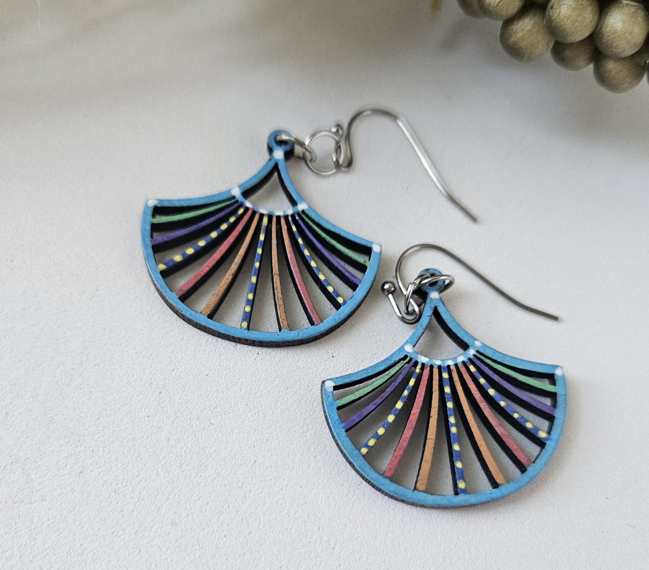 Walnut Wood Earrings - FANFAIR