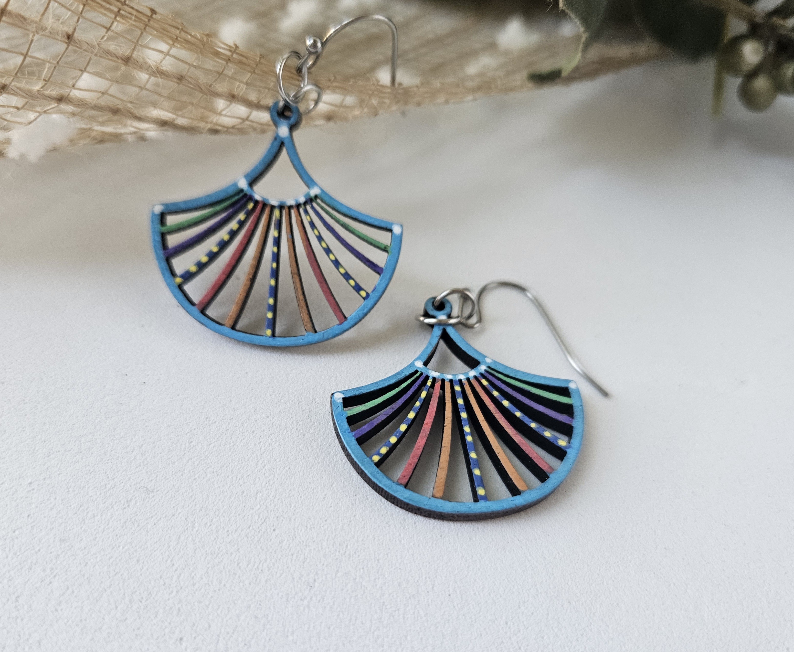 Walnut Wood Earrings - FANFAIR