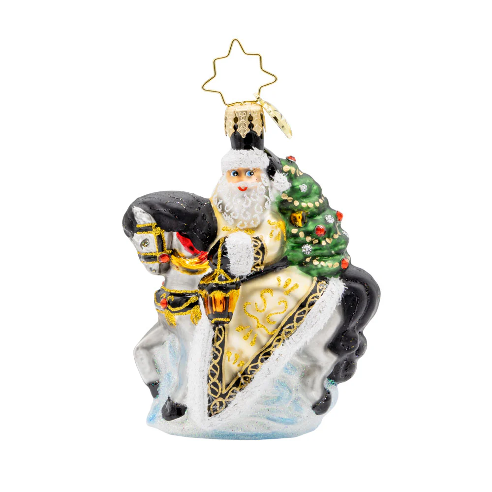 Christopher Radko Golden Coat Calvary Gem