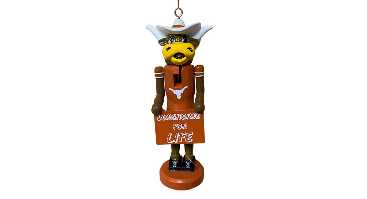 University of Texas Nutcracker Ornament "Longhorns for Life"