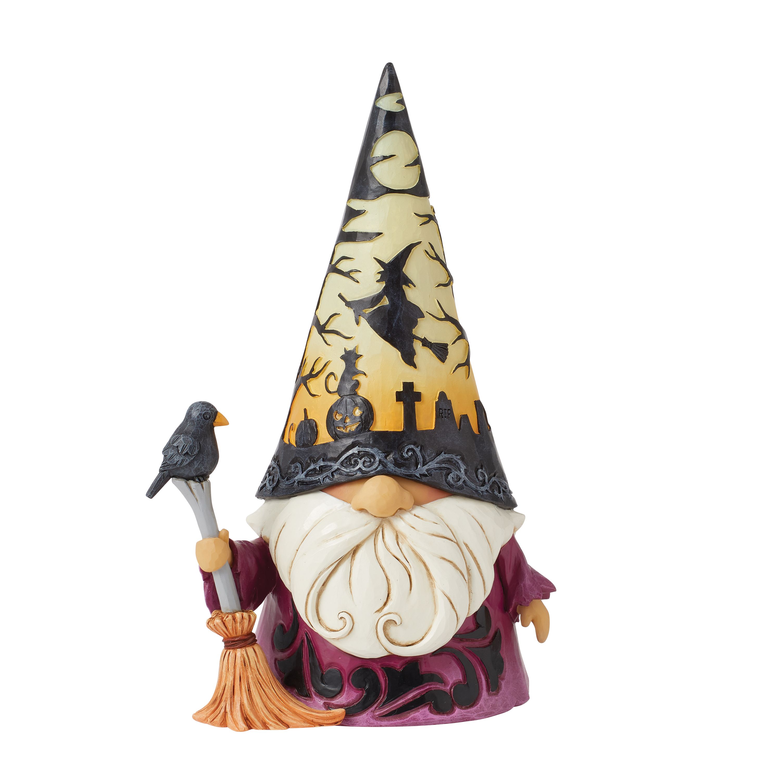 Jim Shore Gnome Halloween Wizard Gnome  "Spooktacular"