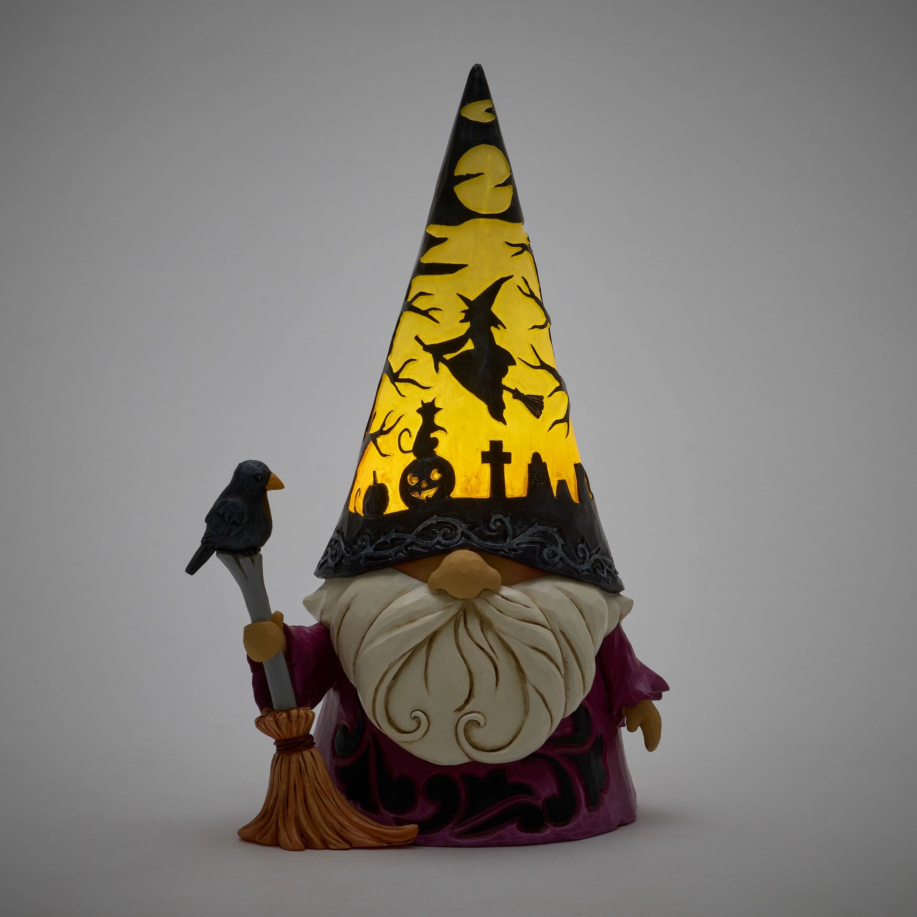 Jim Shore Gnome Halloween Wizard Gnome  "Spooktacular"