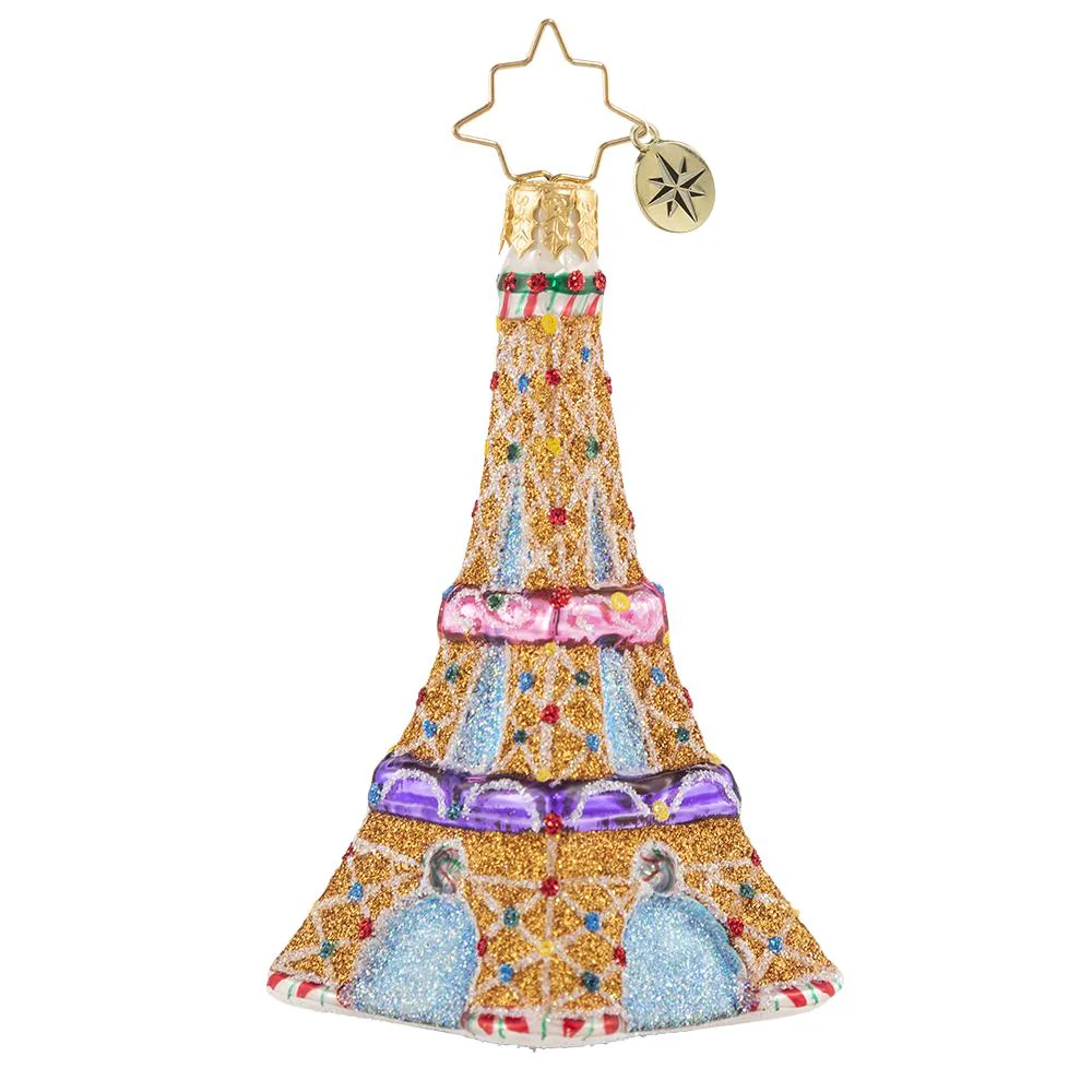 Christopher Radko Handcrafted in Europe Christmas Ornament "Paris is Sweet" Gem