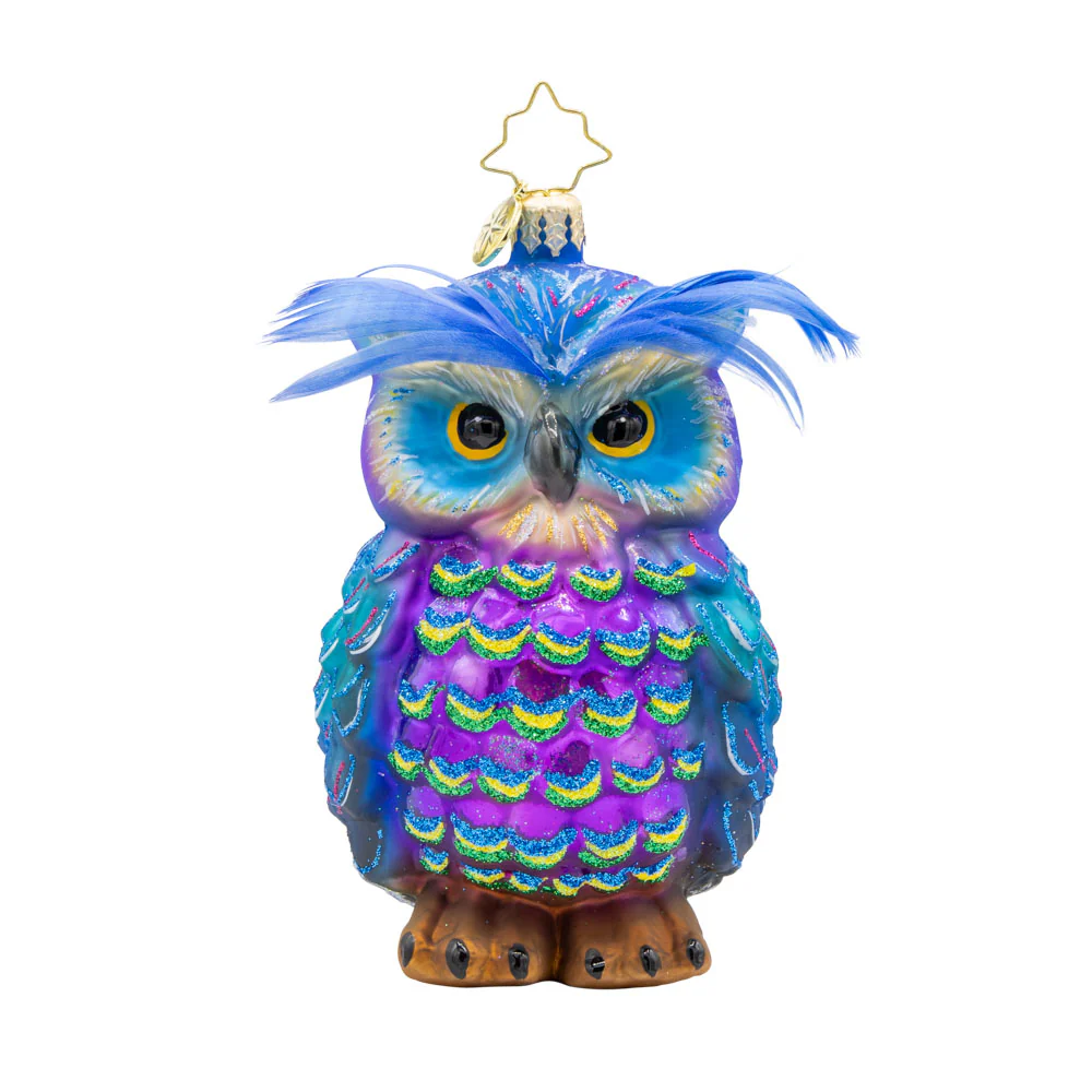 Christopher Radko Handcrafted in Europe " Regal Feathered Friend" Christmas Ornament