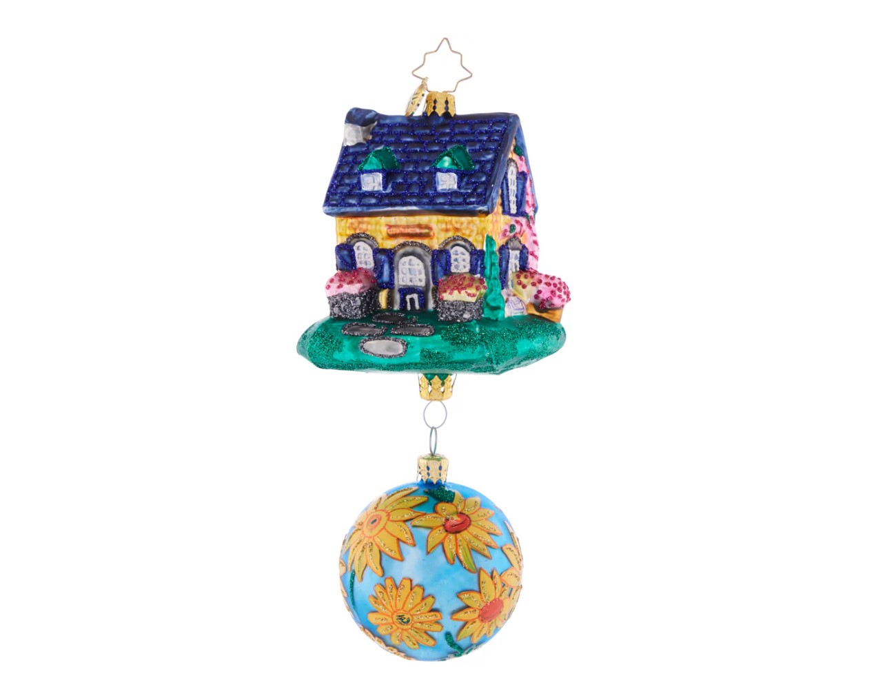 Christopher Radko European Christmas Ornament "Countryside Cottage"