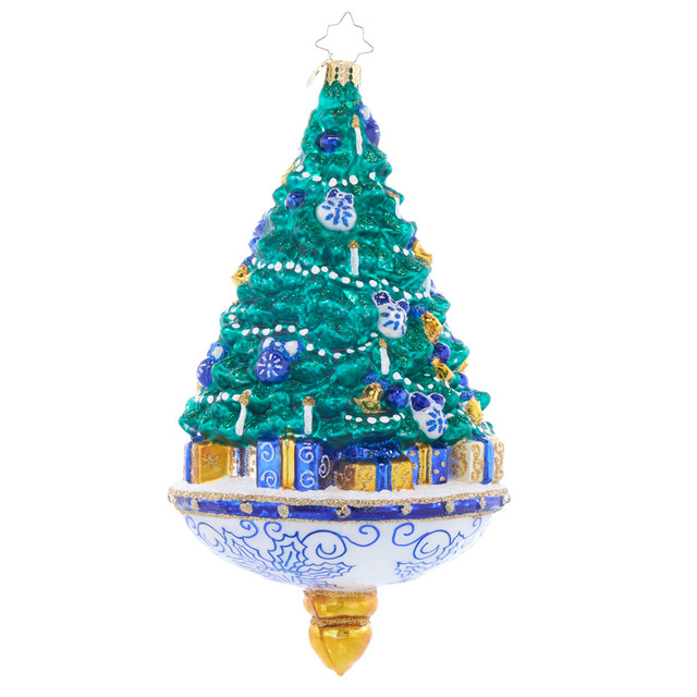 Christopher Radko Chinoiserie Spruce Handcrafted in Poland Tree Ornament