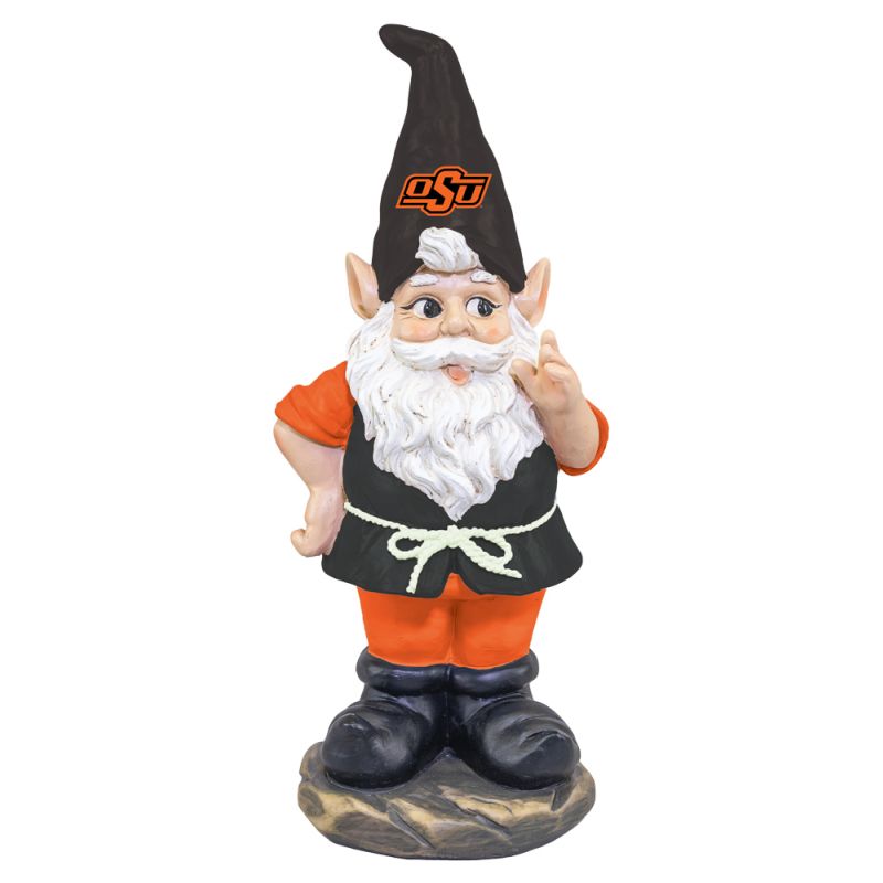 Oklahoma State Resin Garden Gnome