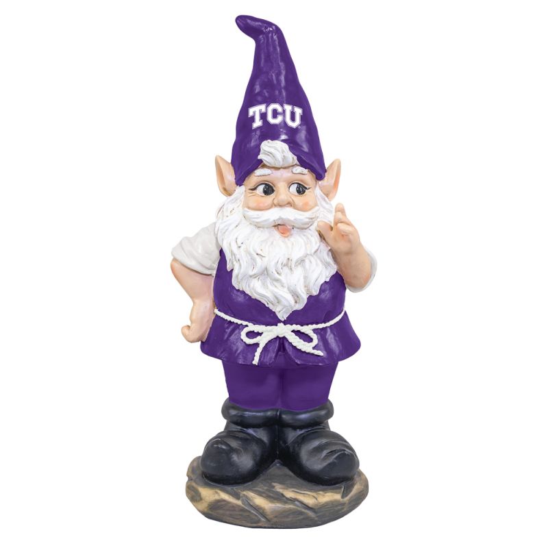 Texas Christian University Resin Garden Gnome