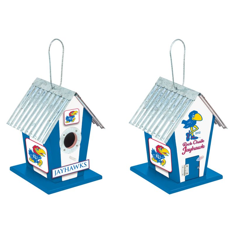 Kansas Jayhawks Decorative Birdhouse