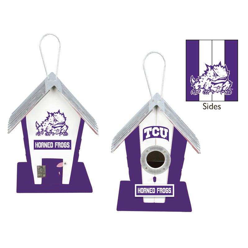 Texas Christian University Horned Frogs Birdhouse