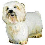 Coton de Tulear Glass Christmas Ornament Dog by Joy to the World Collectibles