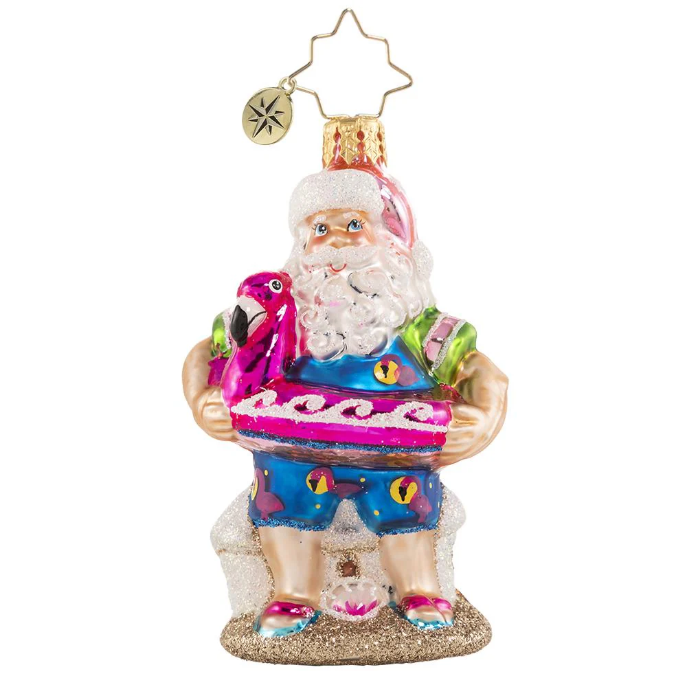 Christopher Radko Out of the Office Santa Claus Gem