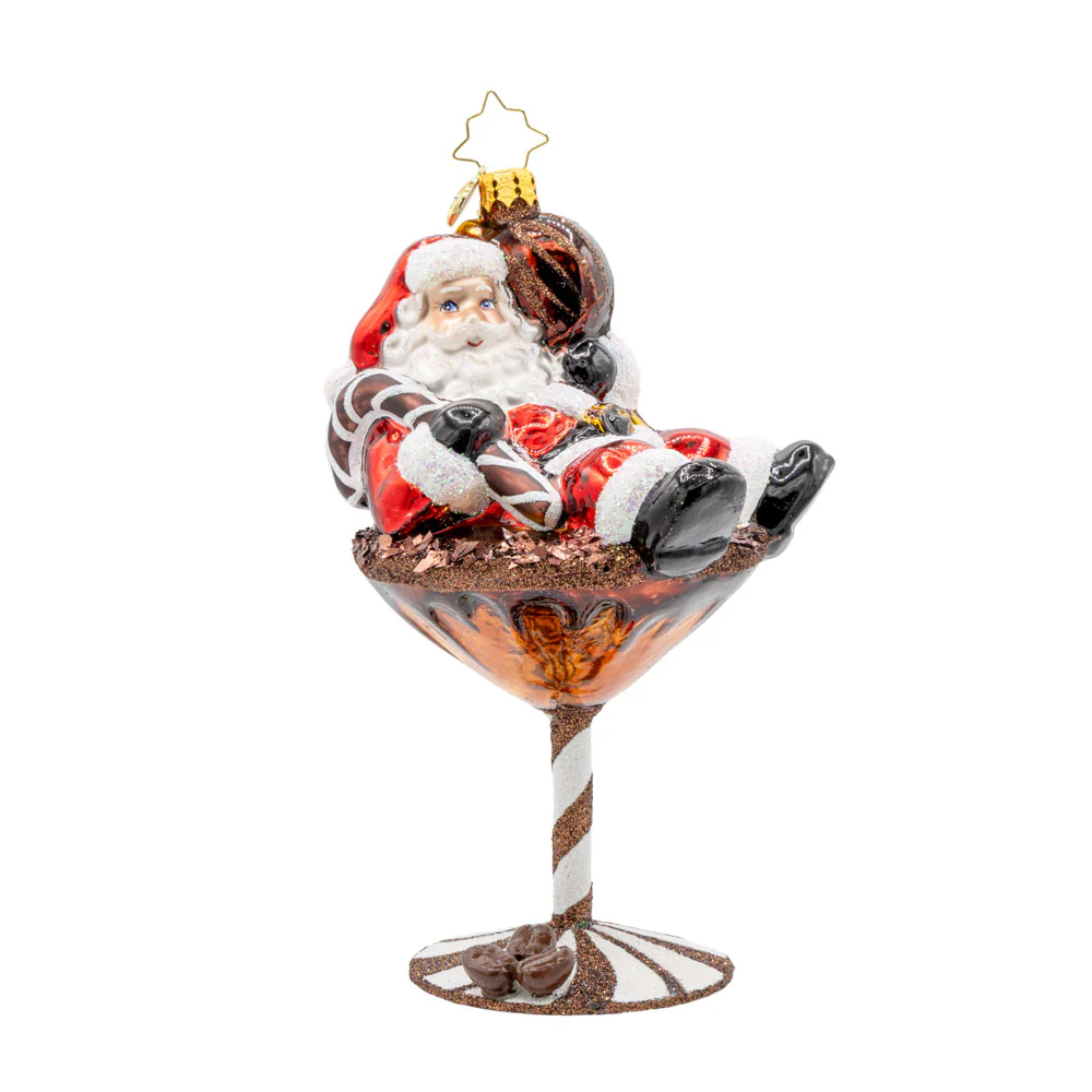 Christopher Radko Merry Martini Brew Santa Claus Ornament