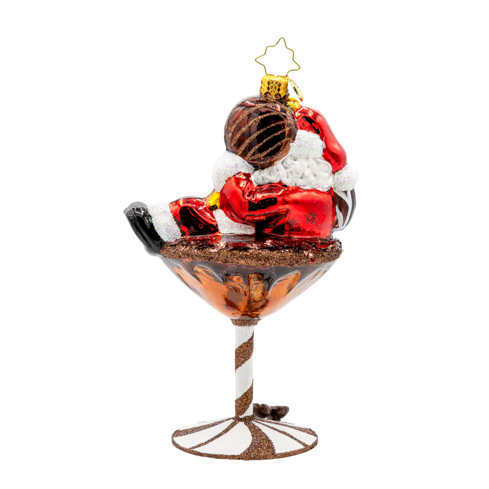 Christopher Radko Merry Martini Brew Santa Claus Ornament