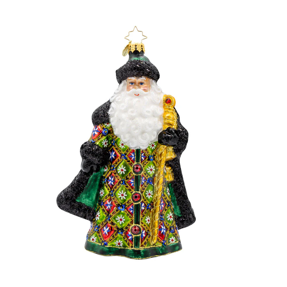Christopher Radko The Opulent Noel Decorative Santa Claus Ornament 
