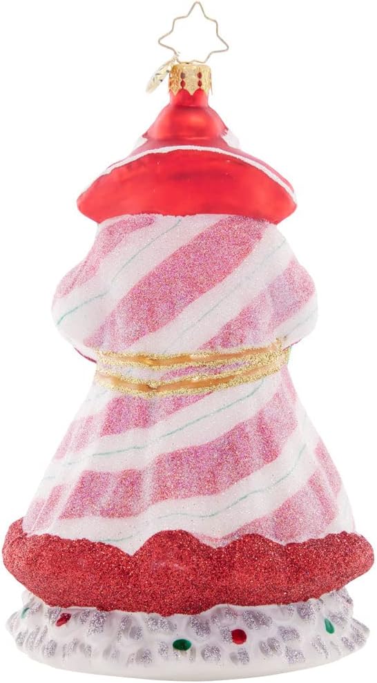 Peppermint Sparkle Nicholas Santa Claus Christmas Ornament by Christopher Radko