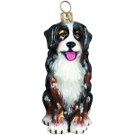 Bernese Mountain Dog Glass Ornament by Joy to the World Collectibles
