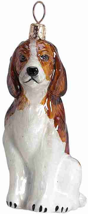 Beagle Dog Glass Christmas Ornament by Joy to the World Collectibles
