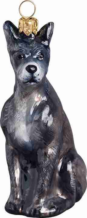 Great Dane Blue Glass Dog Ornament by Joy to the World Collectibles