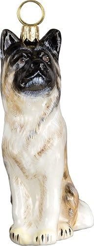 Akita Glass Dog Christmas Ornament by Joy to the World Collectibles