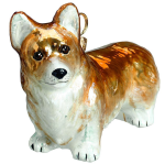 Pembroke Welch Corgi Glass Dog Christmas Ornament by Joy to the World Collectibles