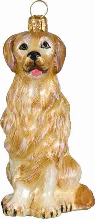 Golden Retriever Glass Dog Ornament by Joy to the World Collectibles
