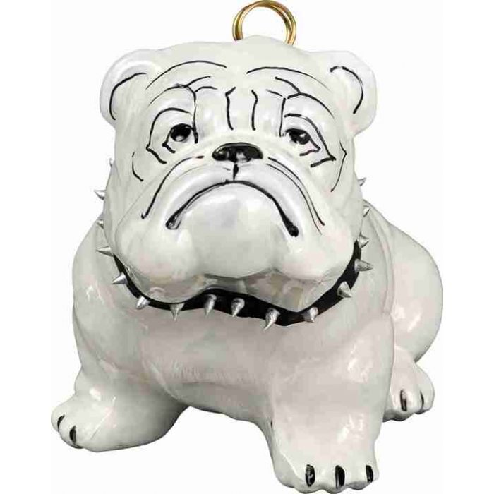 Bulldog in Studded Black Collar
