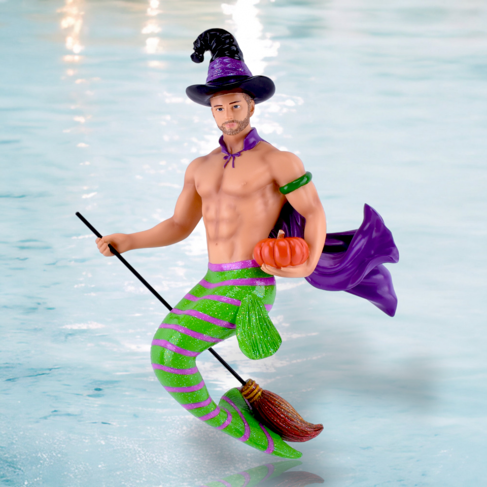 December Diamonds Renegade Merman Resin Ornament