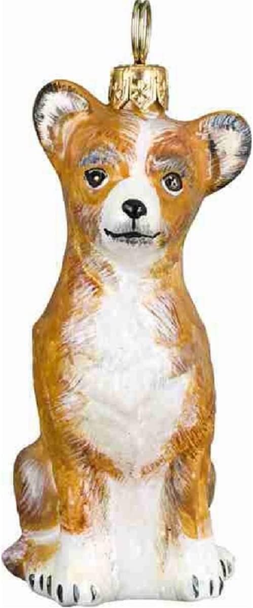 Chihuahua Tan Glass Dog Christmas Ornament by Joy to the World Collectibles