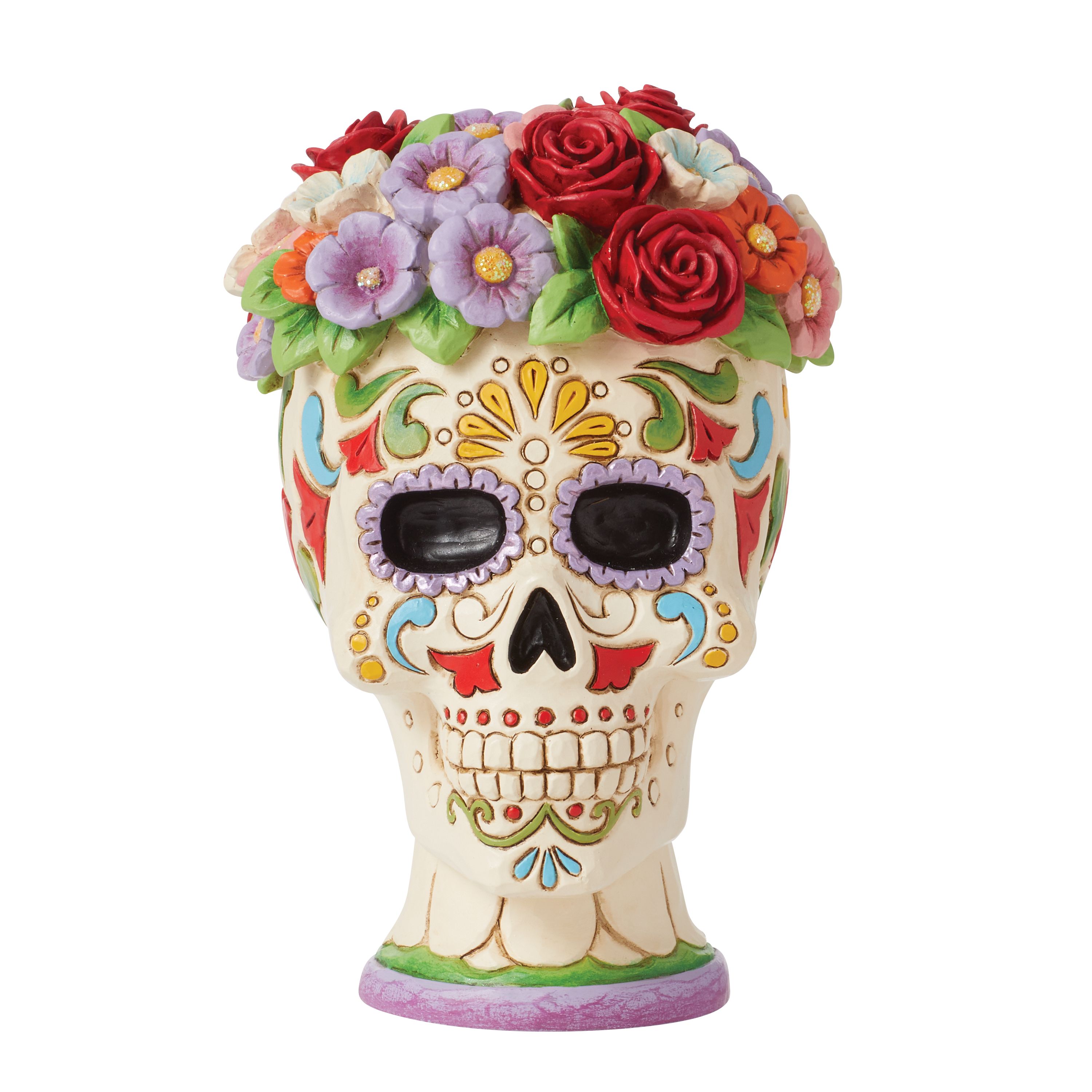 Day Of Dead Skull Halo Figurine by Jim Shore Enesco