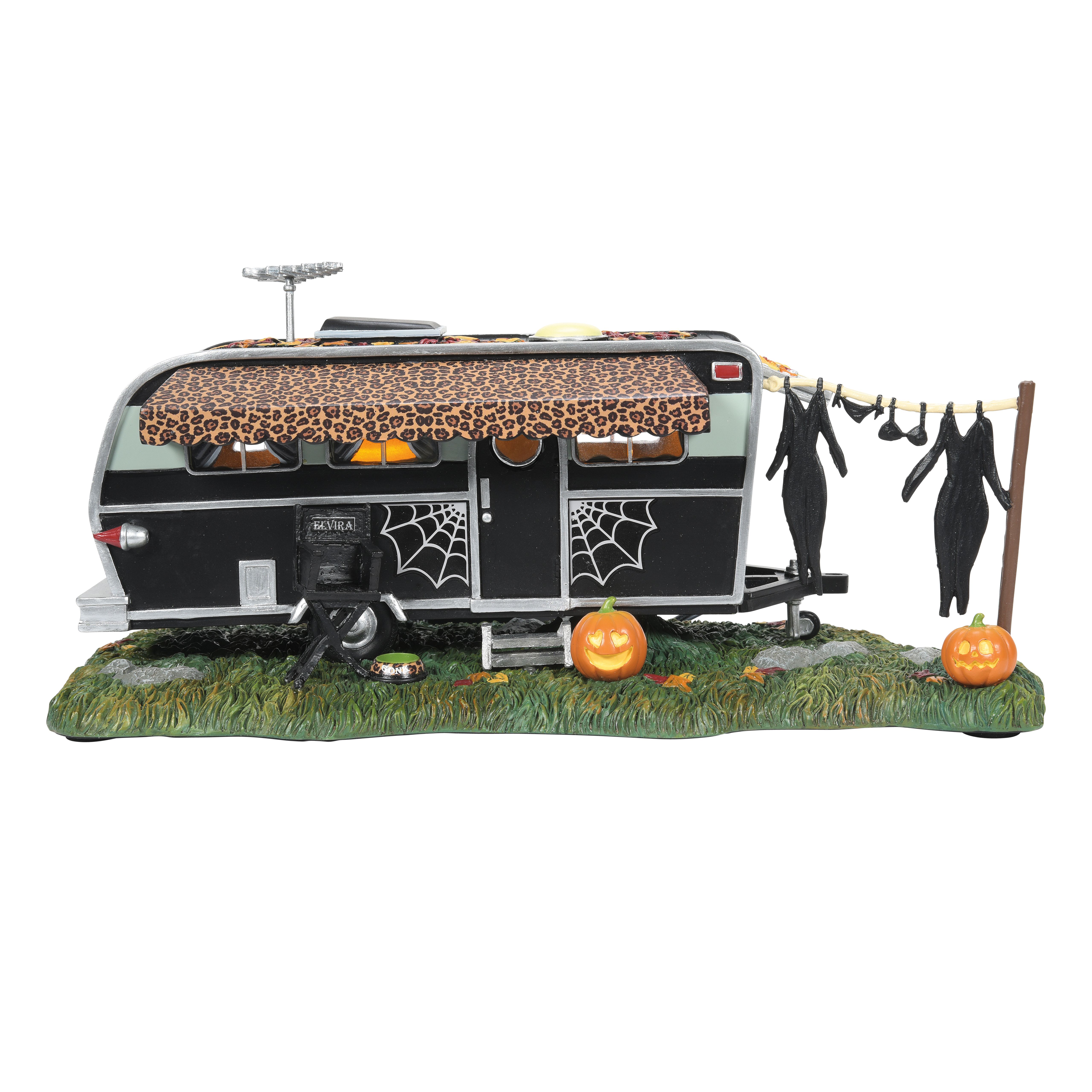Elvira Celebrity Trailer Halloween Haunted Camper Decoration by Department 56