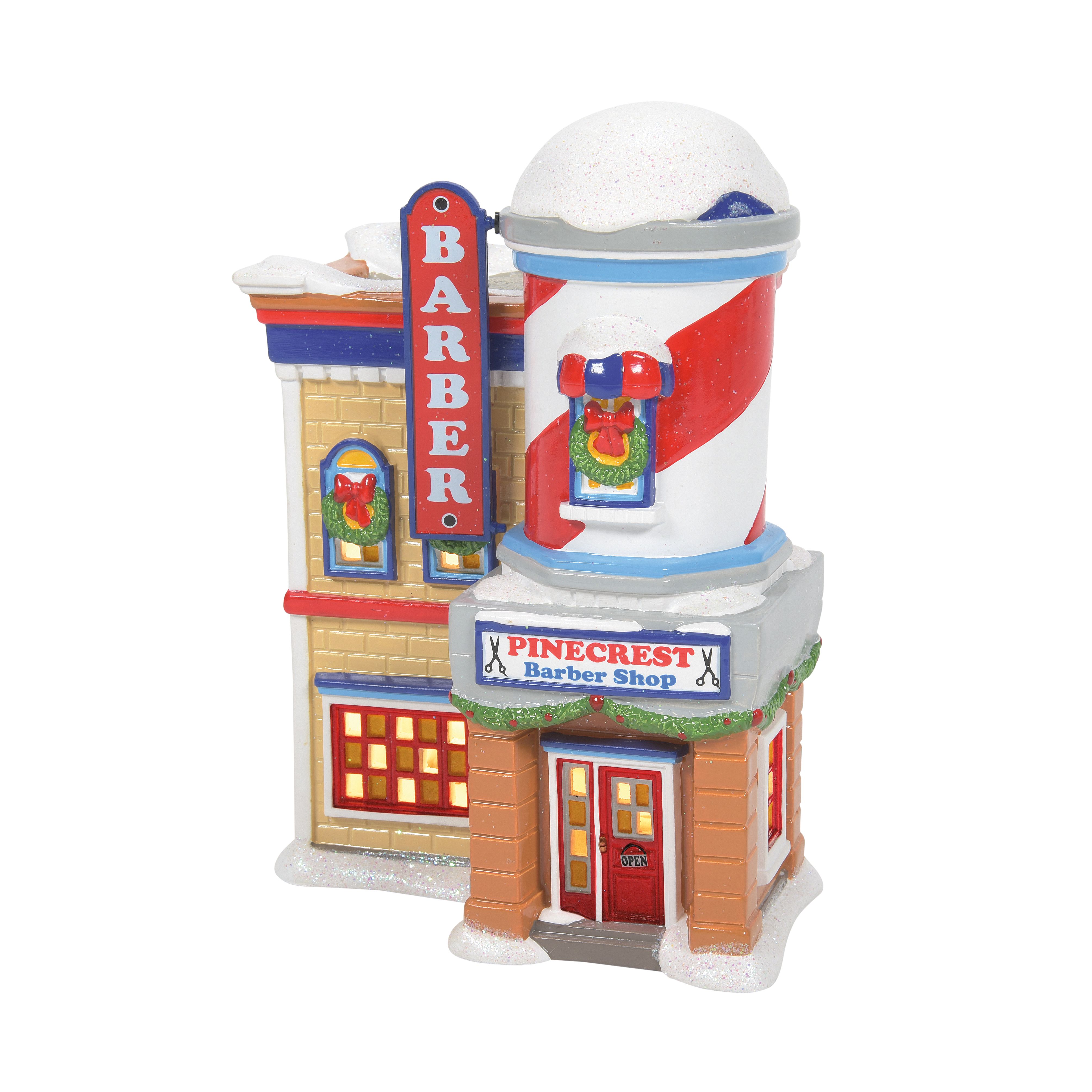 Peanuts Pinecrest Barber Shop by Department 56 Enesco