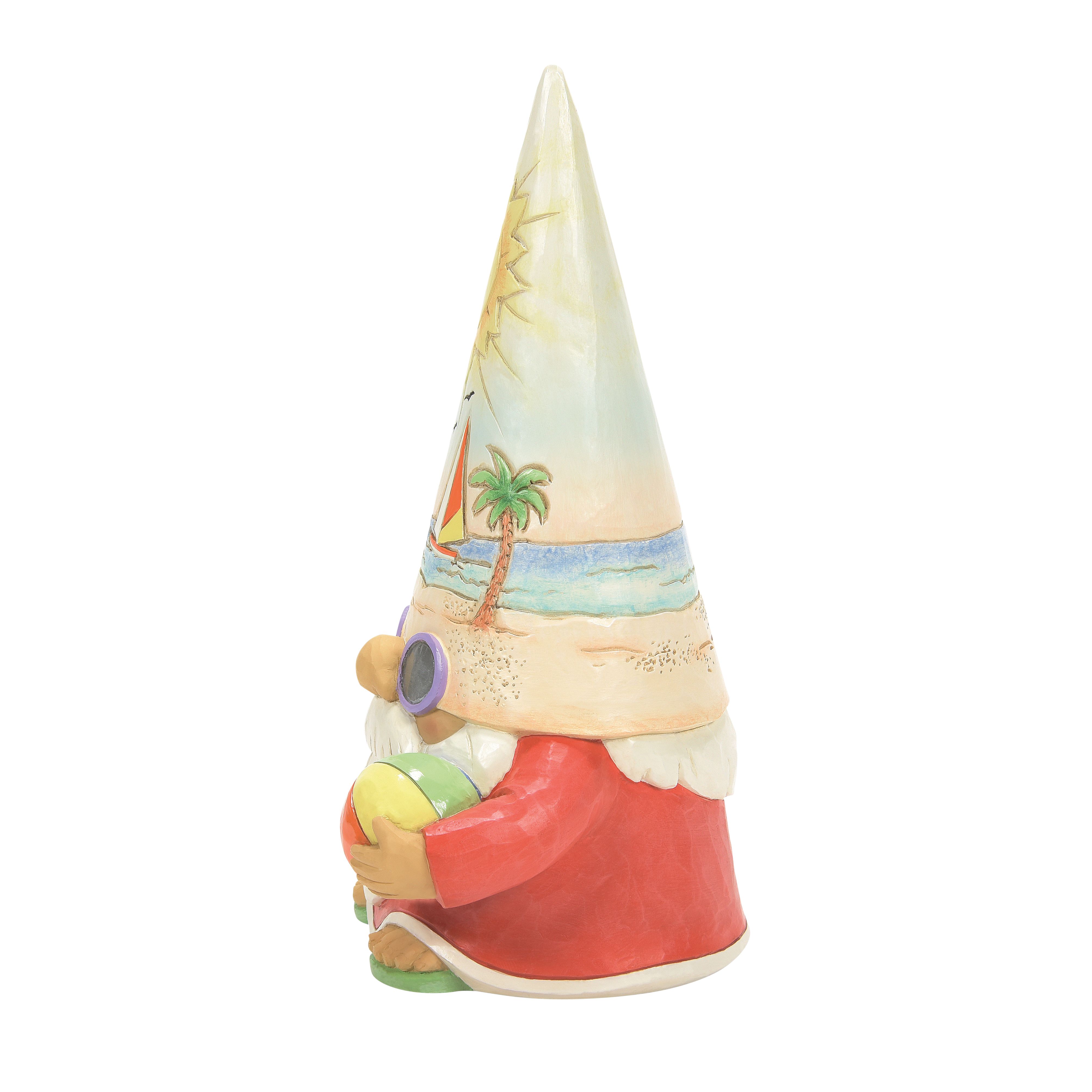 Time For a Shell-ebration! Coastal Gnome with Basketball by Jim Shore Enesco