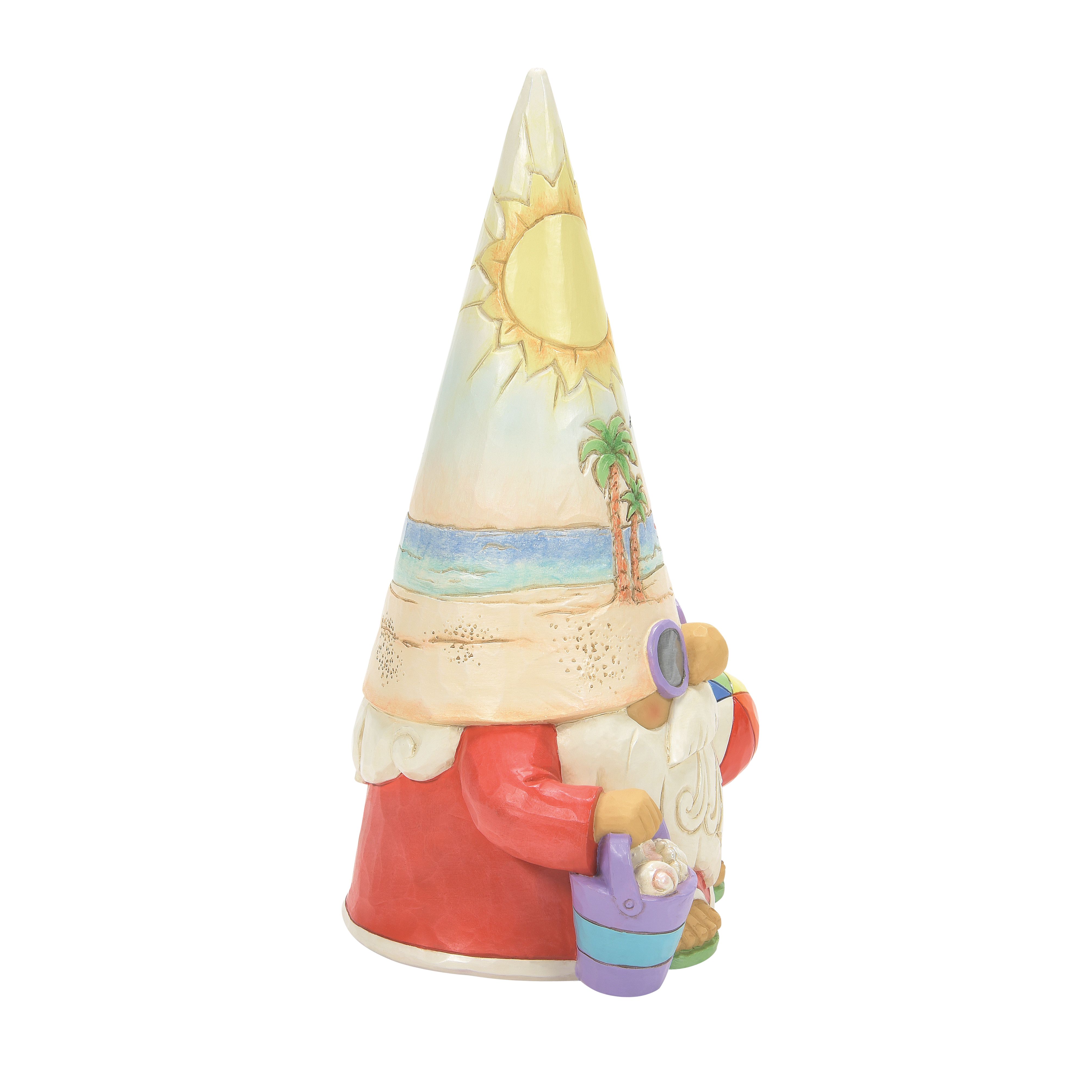 Time For a Shell-ebration! Coastal Gnome with Basketball by Jim Shore Enesco