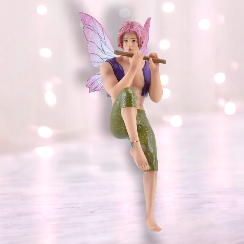 Woodwind Fairy from December Diamonds Christmas Figurine