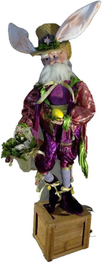 Easter Bunny Figurine Animated by Mark Roberts Collectibles - Very Rare