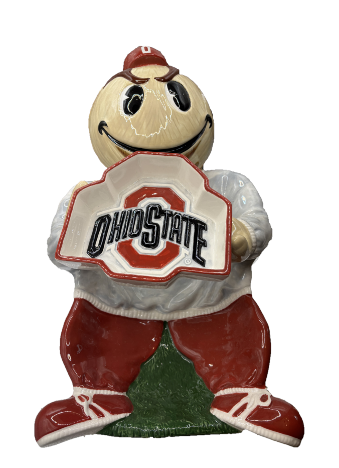 Ohio State Brutus Mascot Chip and Dip Platter