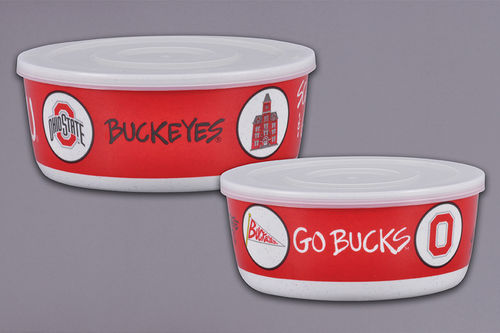 Magnolia Lane Ohio State University Go Bucks Bowl, Set of 2 Bowls, Melamine