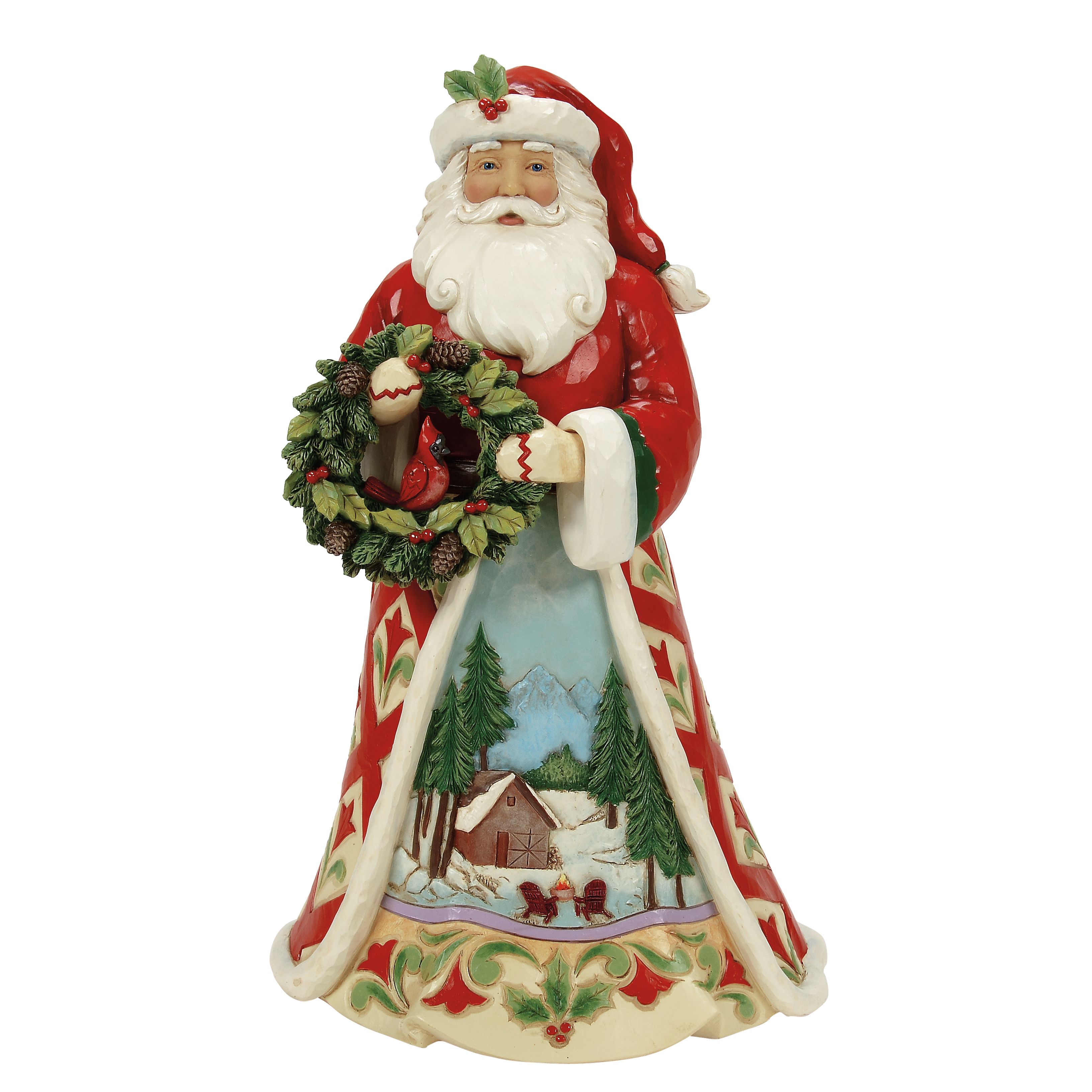 Christmas at the Lodge Santa Claus Holiday Figurine by Jim Shore
