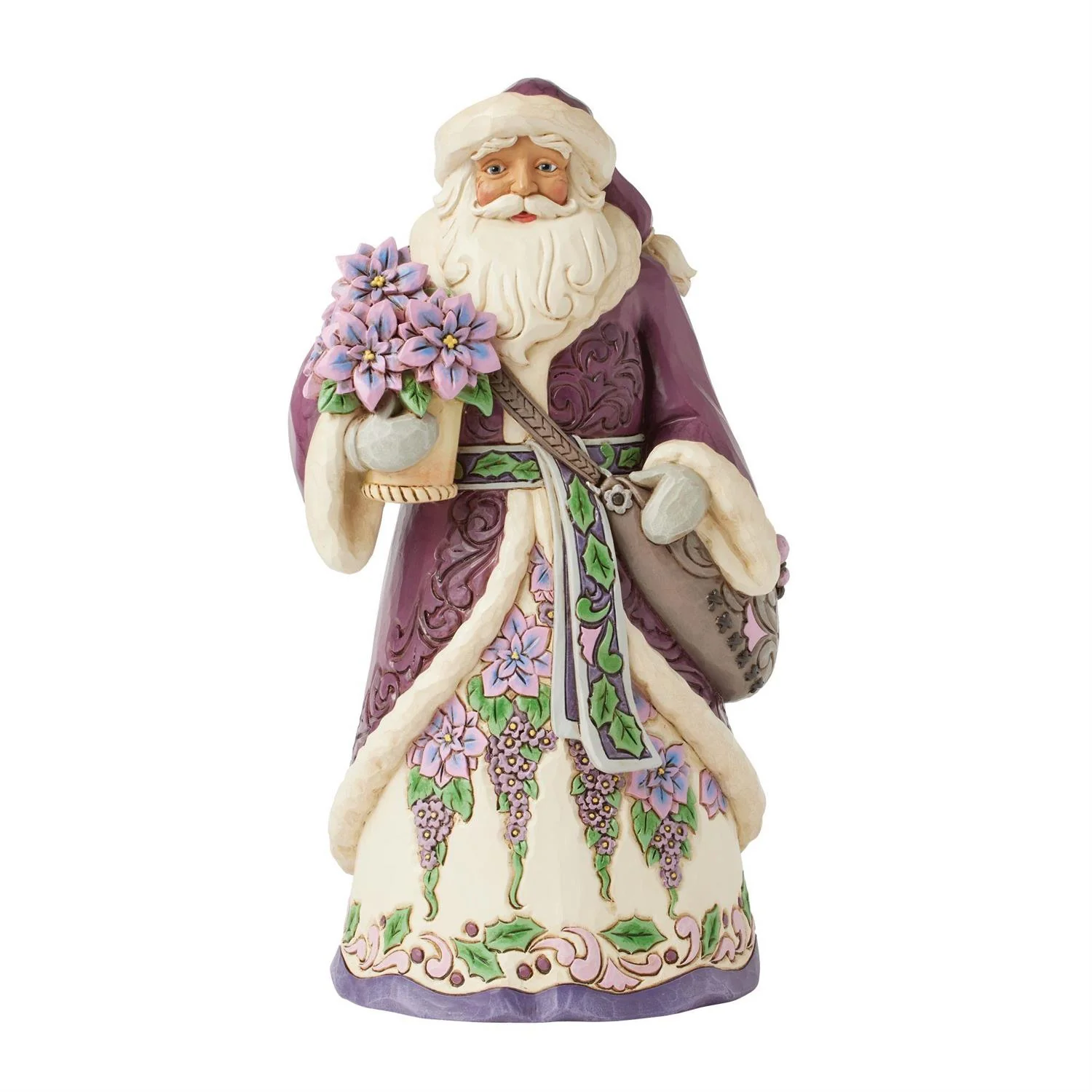 Purple Santa Figurine by Jim Shore 