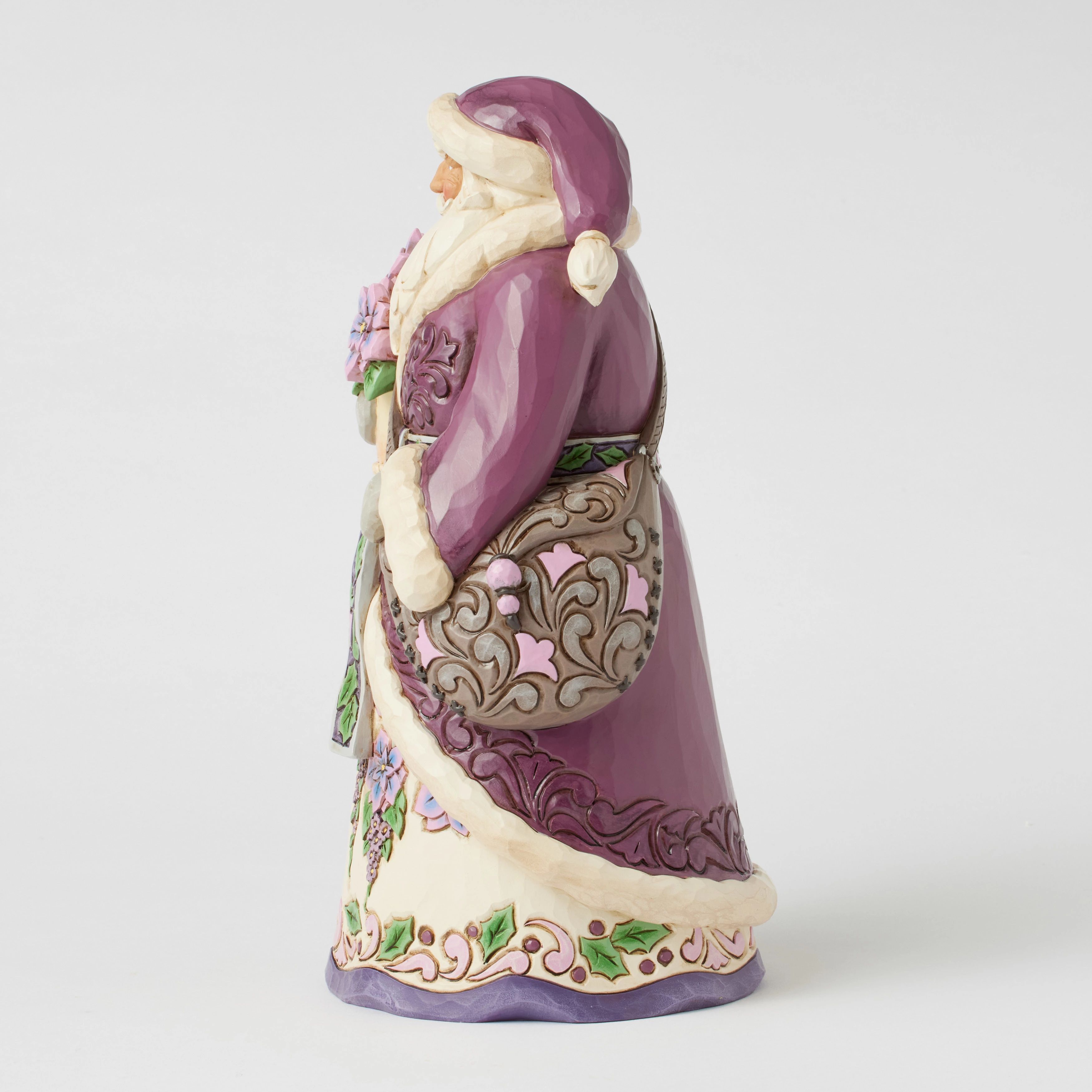 Purple Santa Figurine by Jim Shore 