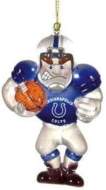 Indianapolis Colts Football Player Glass Christmas Ornament
