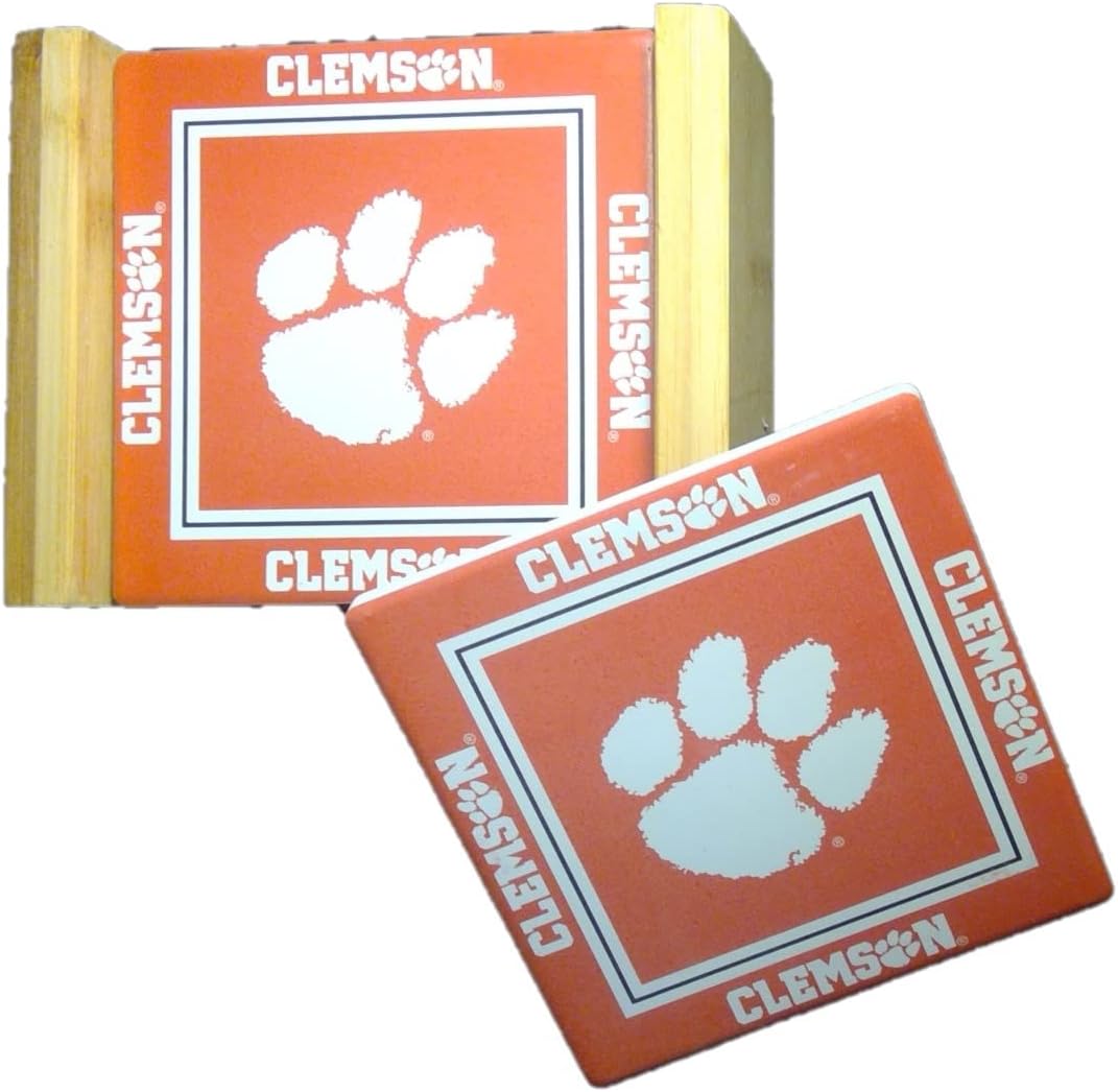 Clemson University Tigers Coaster Set of 4