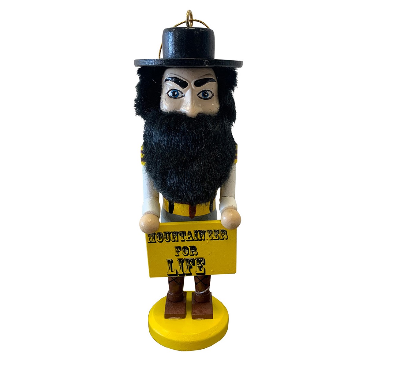 Appalachian State Mountaineer for Life Nutcracker Christmas Ornament