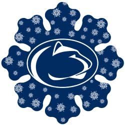 Penn State Nittany Lions Metal Snowflake Ornament 6"