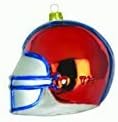 Syracuse Football Helmet Glass Christmas Ornament 3 inch