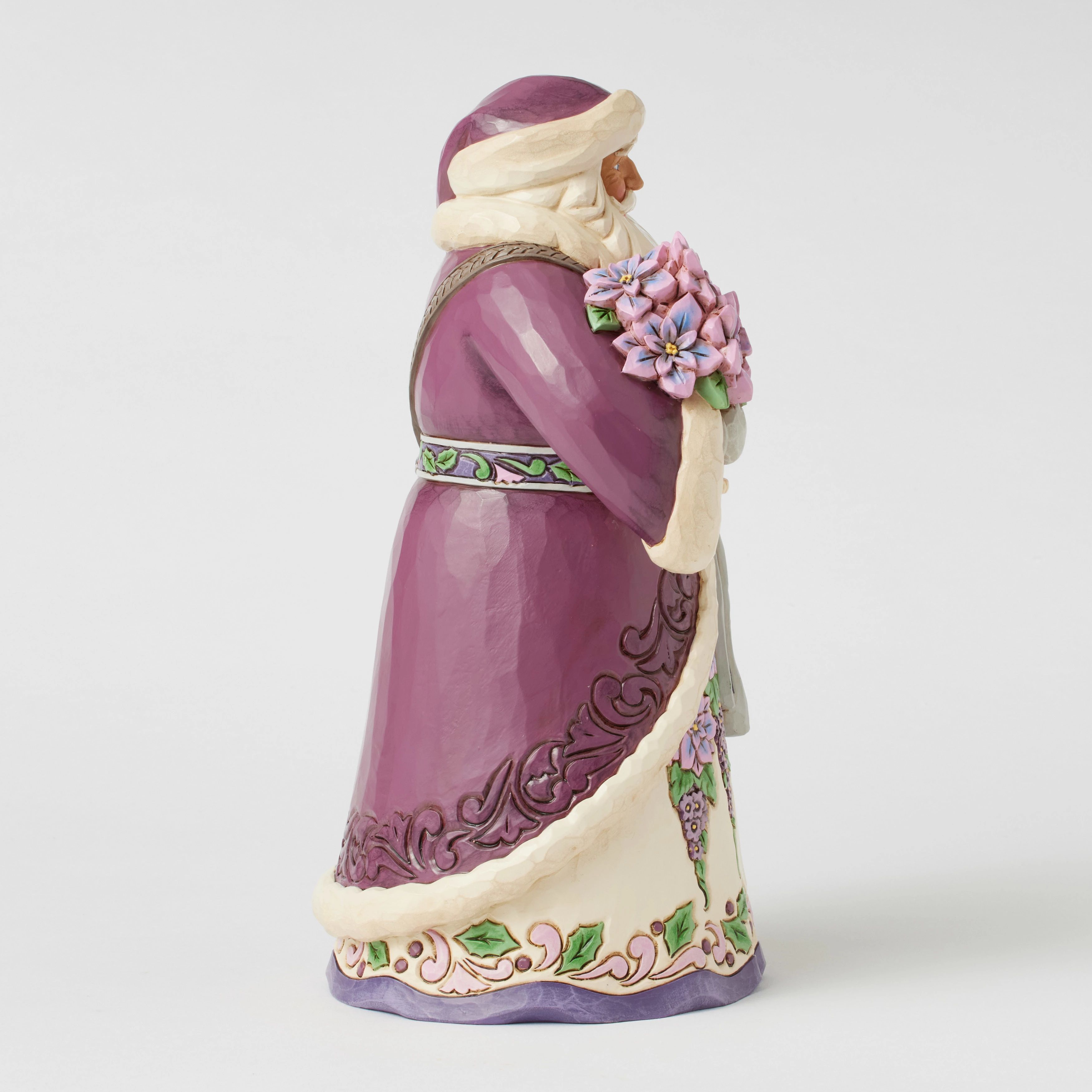 Purple Santa Figurine by Jim Shore 